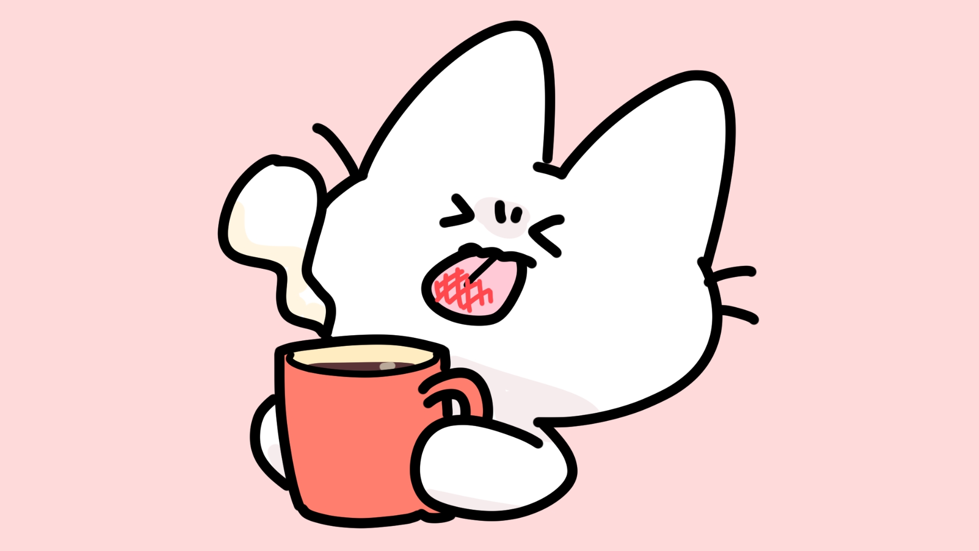 猫舌のイラスト